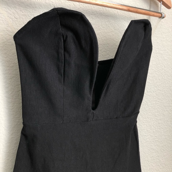 Pink Society Solemio black strapless dress small - Picture 3 of 7